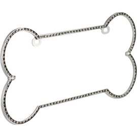Bell Automotive 22-1-46454-8 Universal Dog Bone Shaped Rhinestone Design License Plate Frame