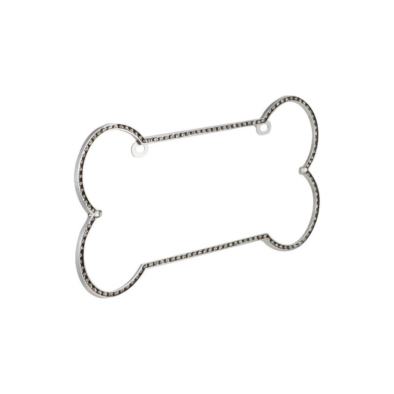 Bell Automotive 22-1-46454-8 Universal Dog Bone Shaped Rhinestone Design License