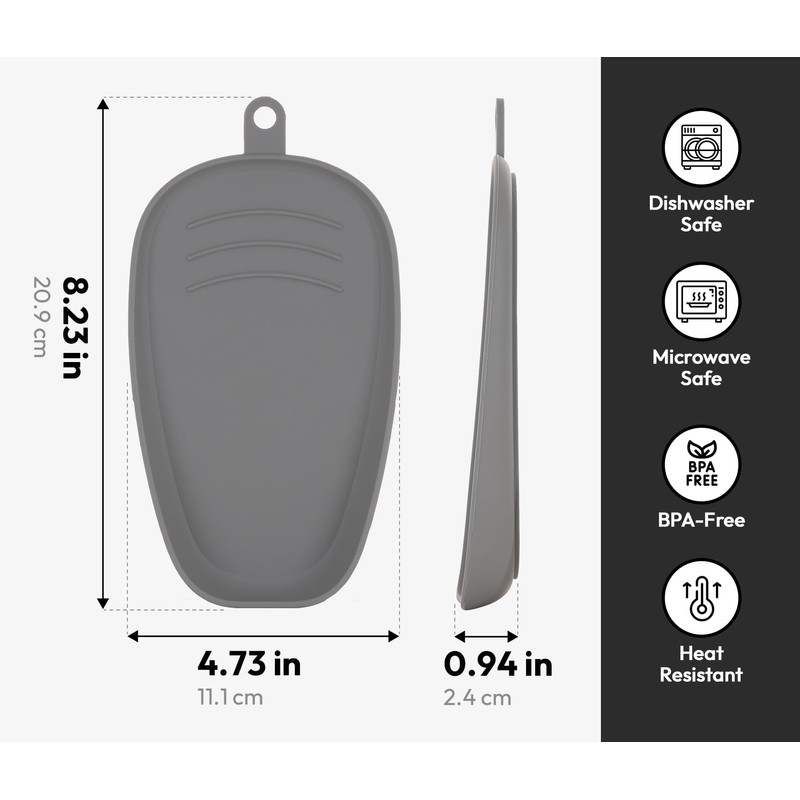Carrotez Large Silicone Utensil Rest for Stove Top - Unbreakable