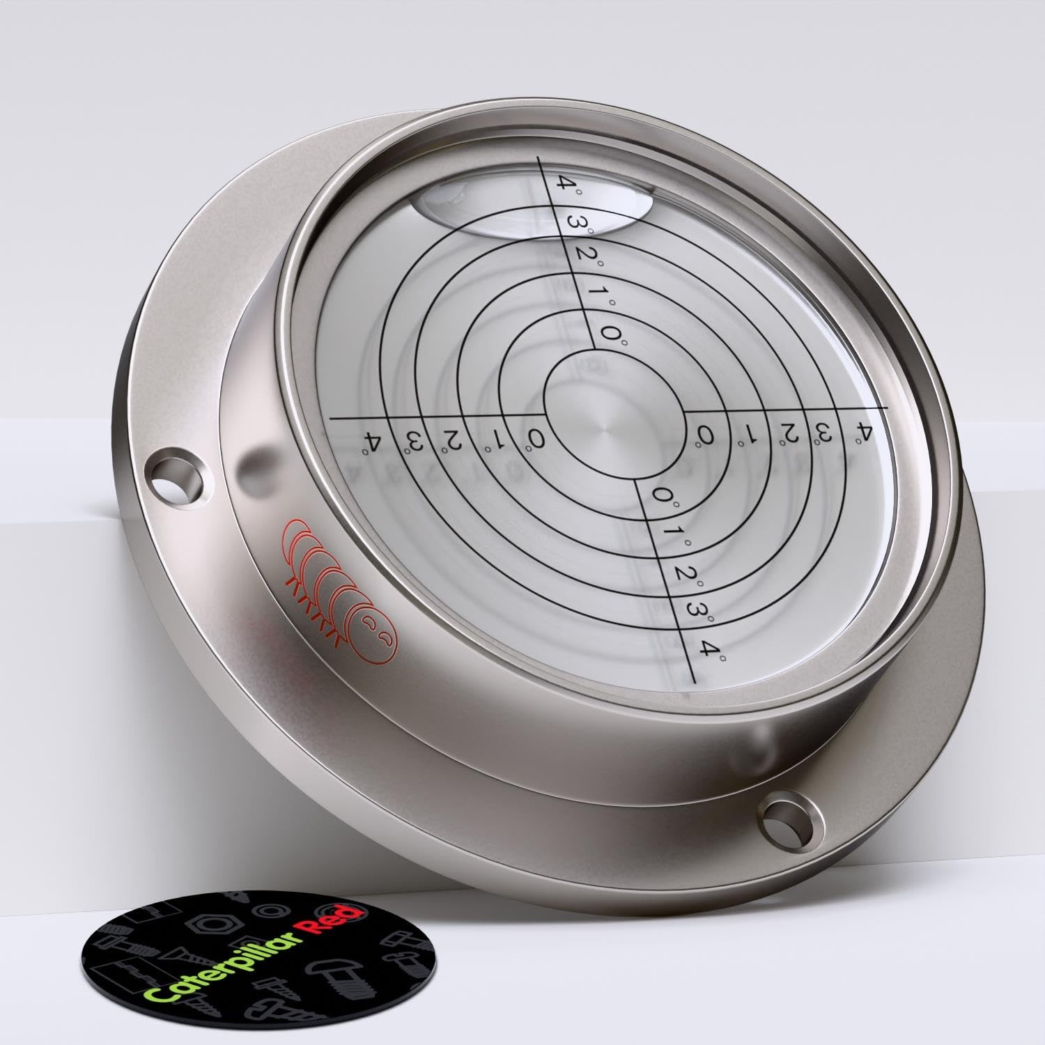 Large Flanged Metal Circular Angle Spirit Bubble Degree Level (Green ...