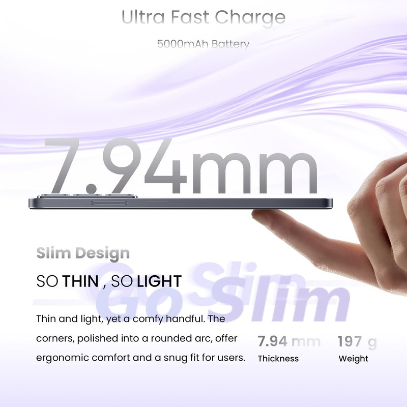 realme 14x 5G Smartphone 6+128GB Carbon Black