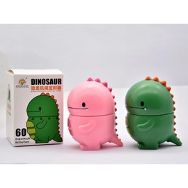 Ranvi Cute Dinosaur Timer 60 Minutes Mechanical Kitchen Timer for Kitchen, Study, Daily (Pink)