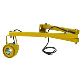 ProLight 111510 20W LED Dock Light with 40" Folding Arm, 1,700 Lumens, IP65 Rated, Yellow