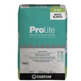 Custom ProLite Premium Large Format Tile Mortar - 30 lbs - White