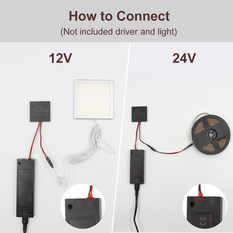 VST Sensor Switch, Hidden Hand Wave Activated Led Light Switch