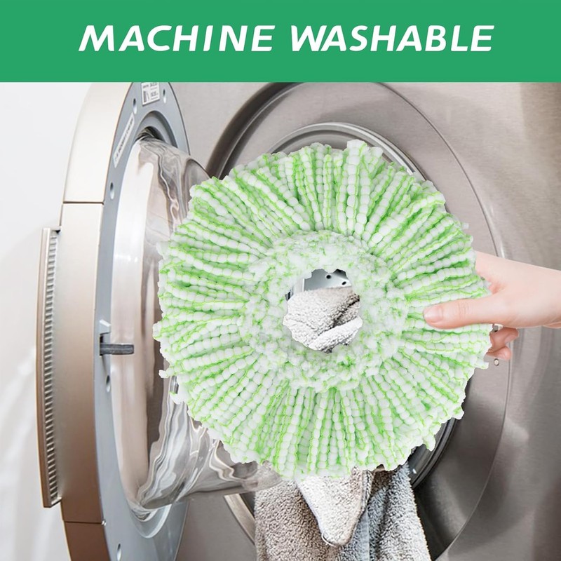 Mop Head Replacement for Libman Tornado Spin Mop System, Resuable