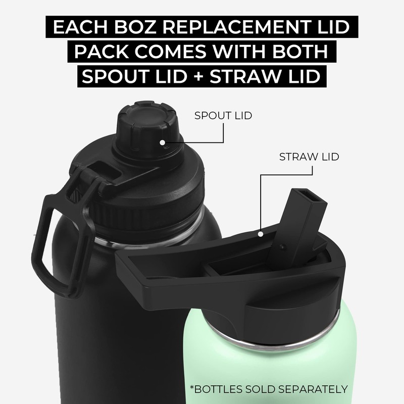 BOZ Replacement Lids for BOZ Stainless Steel Water Bottle XL