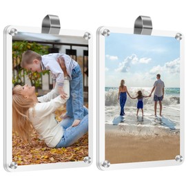XMALL 2Pcs Car Picture Holder, Suitable for car Visor,Universal for Any Vehicle Model，Show Personal or Family Photos，Great Gift for Drivers，3.5"X2.4" ﻿