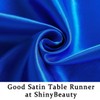 Shinybeauty Royal Blue Satin Table Runners 12 x 108 for