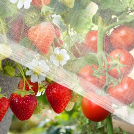RAINFLOW Garden Netting Pest Barrier - 10 x 5 FT Insect Netting for Garden Protection,Mesh Netting Plant Row Covers,Garden Bed Plant Cover,Protecting Tree Plants Vegetable Flowers Fruits
