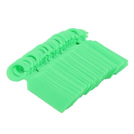 100 PCS Kunststoff-Hängeetiketten Wiederverwendbarer Samen Name Marker Label Marker Zeichen Gartenwerkzeuge für Pflanzenbaum Blumenidentifikation Kindergarten Sämling Tags Gartendekor(Grün)