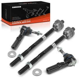 A-Premium Set of 4, Front Inner Outer Tie Rod End Kit, Compatible with Jeep XK Series Commander 2006-2007