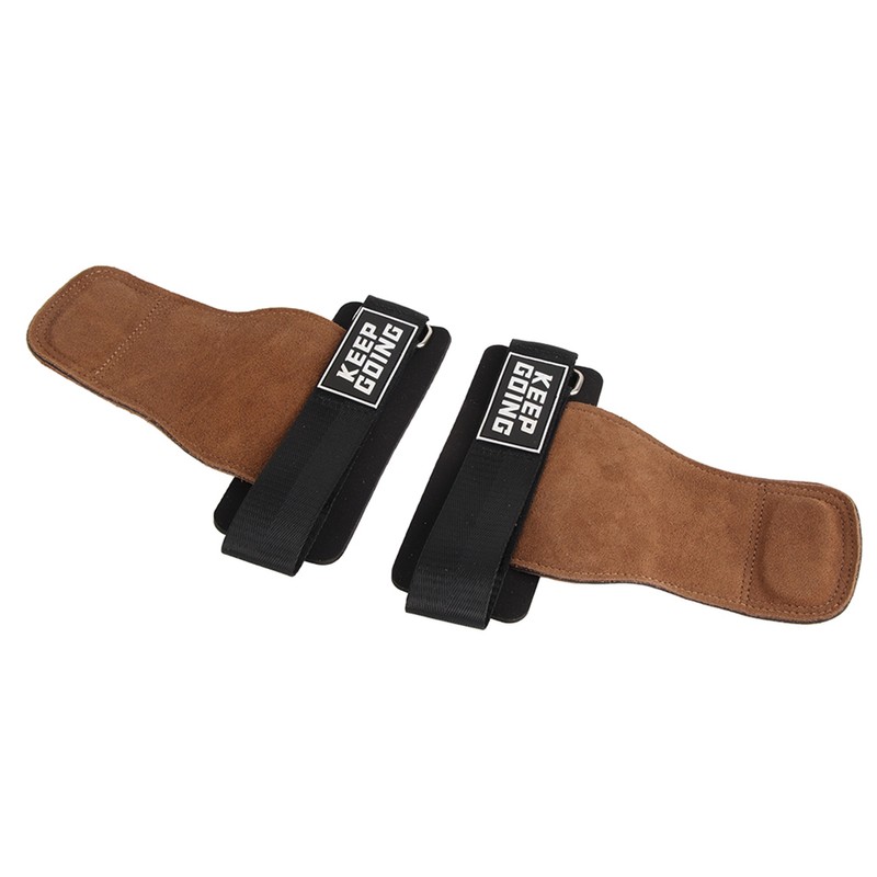 2 Pcs Pull Up Hand Grips 3 Layer Thickened Leather