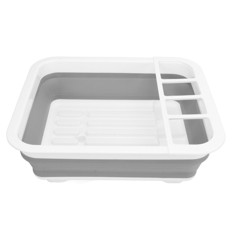 Collapsible Dish Drying Rack Space Saving Foldable Portable Dinnerware Drainer
