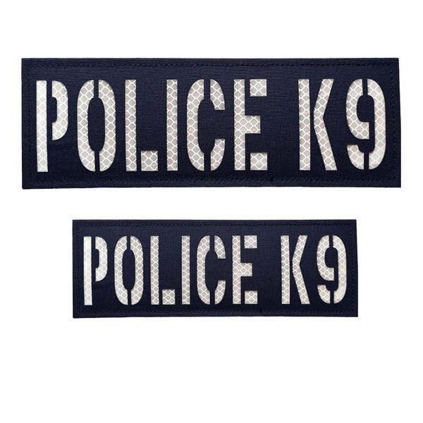 2 Pack Reflective Police K9 Patch Reflective Back Panel Police