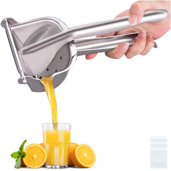 Real Stainless Steel Lemon Squeezer Citrus Juicer Hand Press Heavy