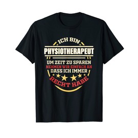 Mens Physiotherapist Gift for Osteopathy Physiotherapy T-Shirt