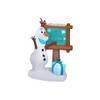 Gemmy Inflatables Olaf w/Let's Build a Snowman Sign