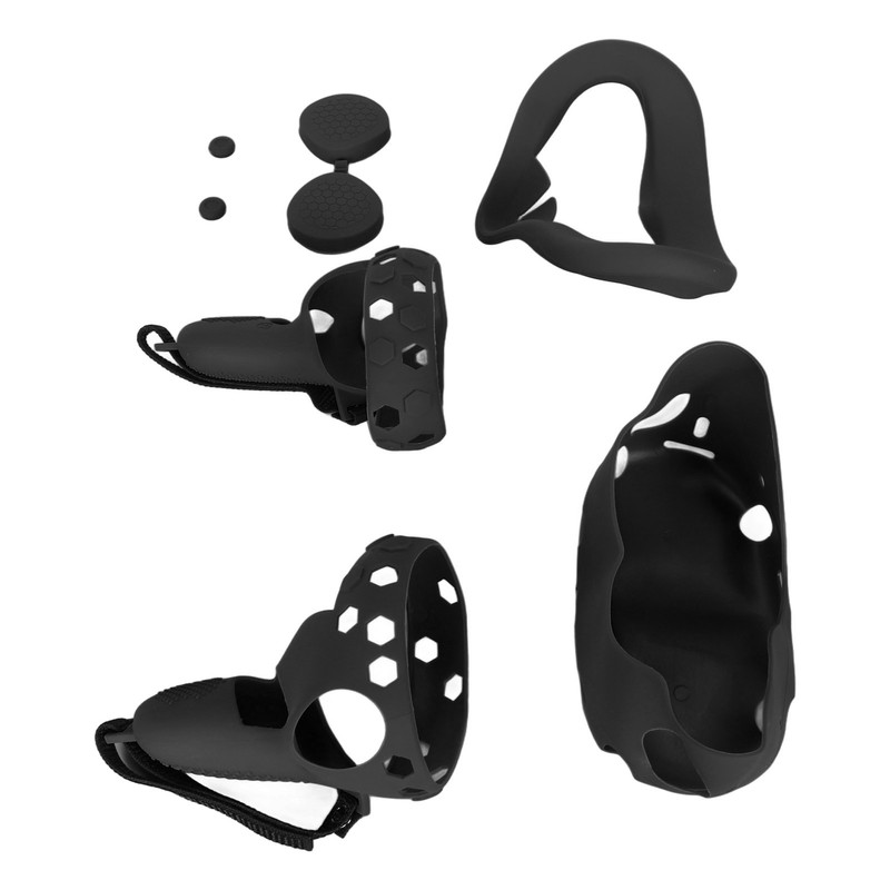 5 in 1 Silicone Cover Set for Quest 2 Includes