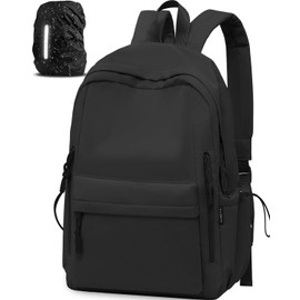 FIORETTO School Backpack Teenager Girls Women School Bag School Bag Backpack School 14 Inch Laptop Compartment, black, M, Rucksack Backpacks