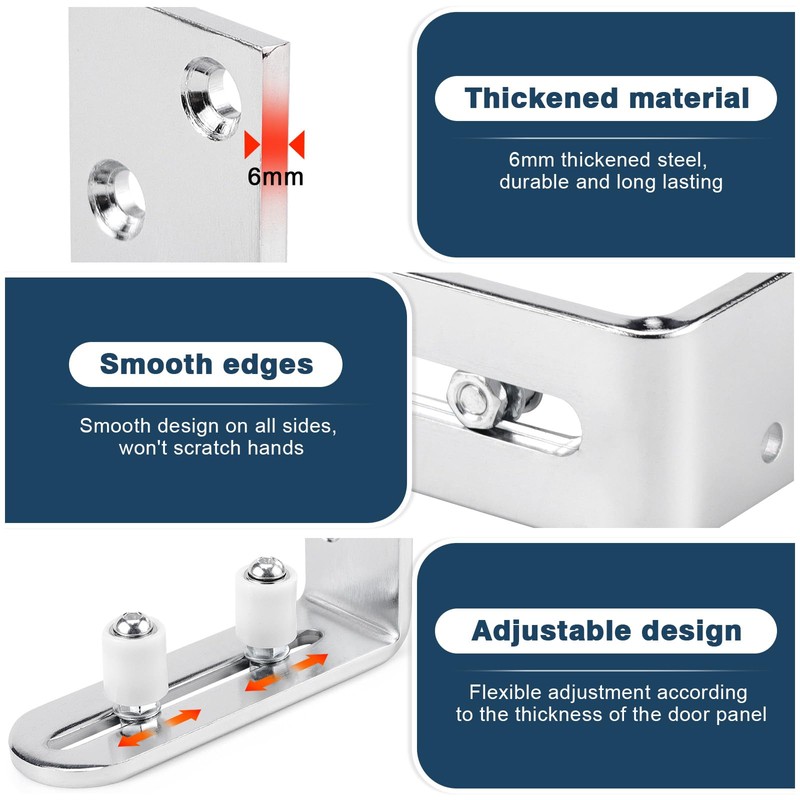 Roller Guide, Adjustable Floor Guide Sliding Door, Made of Carbon