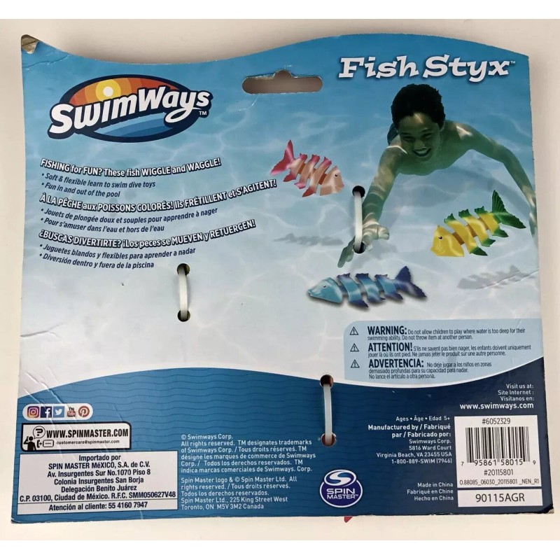 SwimWays Pool Water Toys Dive Toys Fish Styx Learn To