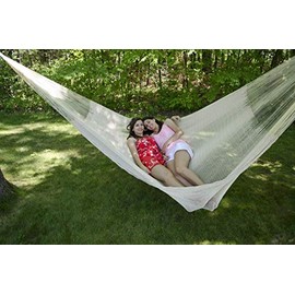 Breezy Point Mayan Mexican Jumbo Hammock (Off-White)