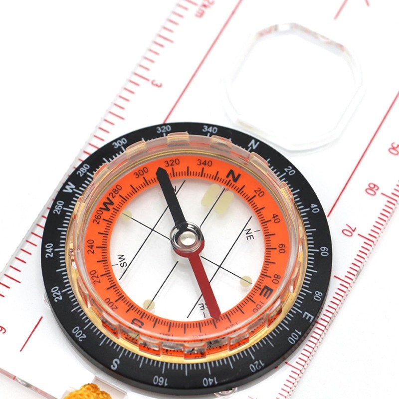 2Pcs Orienteering Compass Navigation, Hiking Compass for Expedition Map Reading,