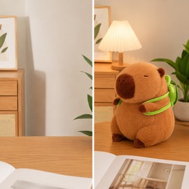 Capybara Plush Toy for Cute Room Decor – Soft Stuffed Animal Doll for Bedroom, Desk, Gifts and Cozy Spaces