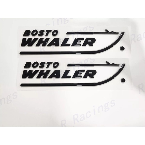 BOSTON WHALER NEW 2PCS NEW BOSTON WHALER EMBLEM BADGE LETTERS
