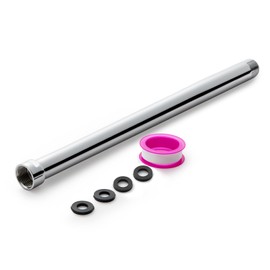 OFFO Shower Head Extension Arm, 12 in Shower Arm Extension Shower Head Extender Made of 304 Stainless Steel Shower Pipe Extension, Chrome