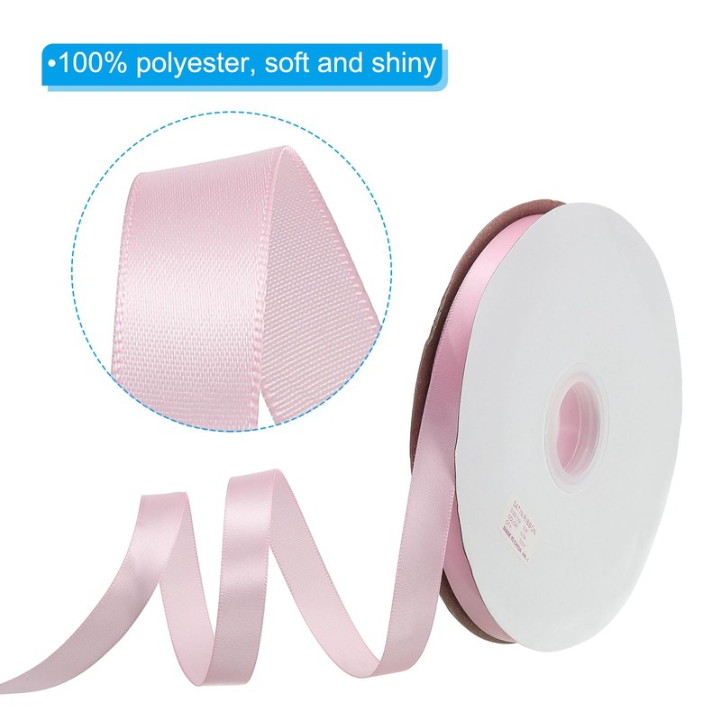 PATIKIL 5/8"x100Yard Polyester Satin Ribbon, Single Faced Grosgrain Ribbon Solid