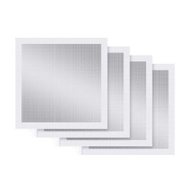 4-Pack 12x12 Inch Drywall Repair Patch Kit, Self-Adhesive Mesh with Aluminum Panels, Heavy-Duty Wall and Ceiling Hole Patch for Large Repairs