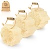 Almooni Mini esponja natural de lufa, esponja exfoliante de ducha