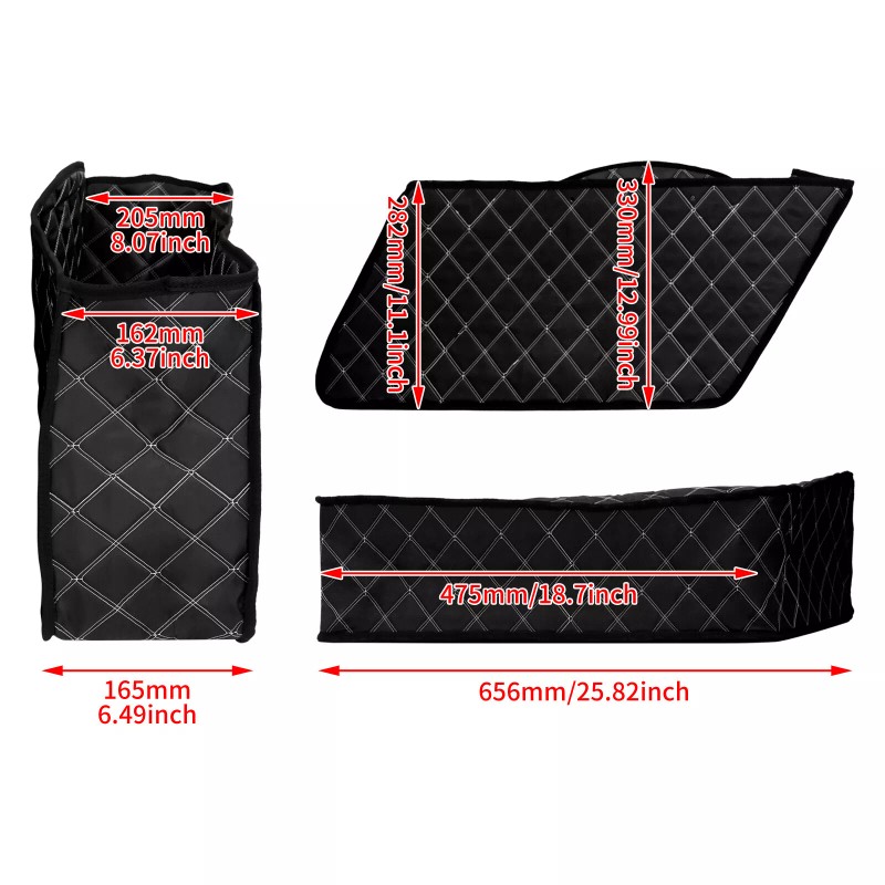 HDBUBALUS 2X Extended Bags Inserts Stretched Saddlebag Liners Fit For