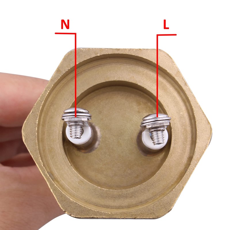 DERNORD 12V Warmwasserbereiter Element 200 Watt 1.25" Kupfer Flansch Heizelement