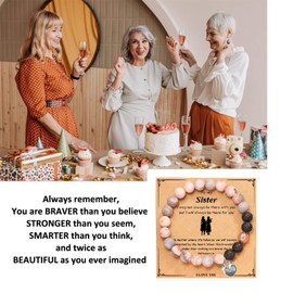 To My Daughter Bracelet from Mom Mother Daughter Bracelets Mom Bracelet Bead Bracelet Daughter Granddaughter Gifts from Mom Christmas Gifts for Women Stocking Stuffers