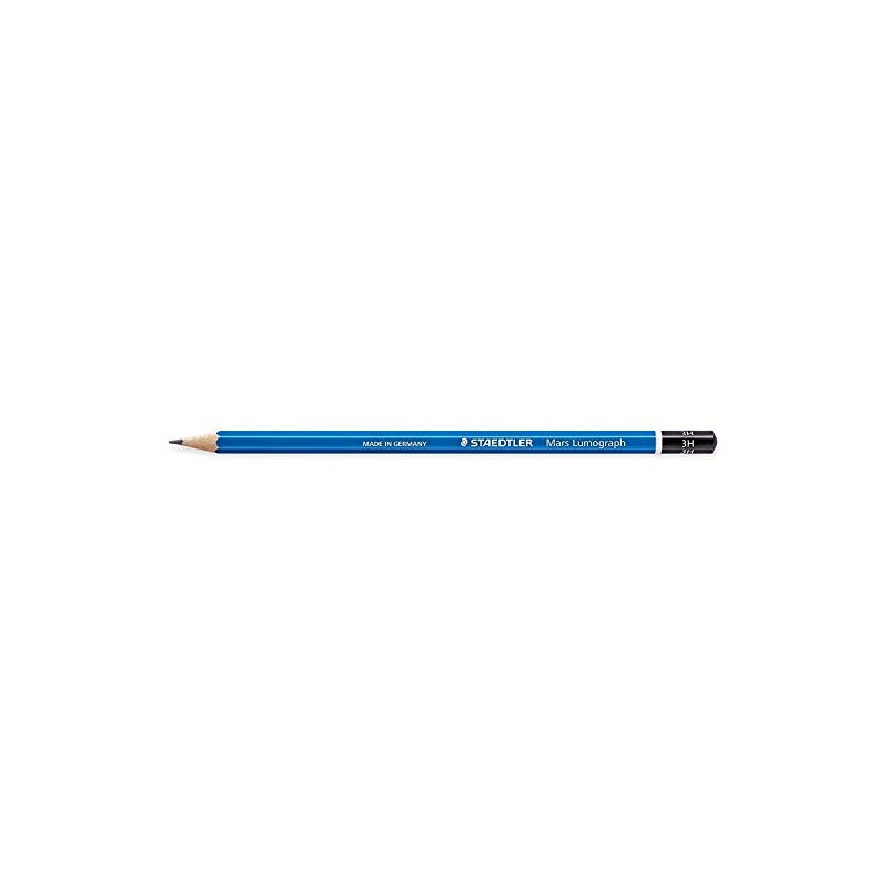 Staedtler Mars Lumograph 100Lead 2MM 3H Pencils Pack of 3