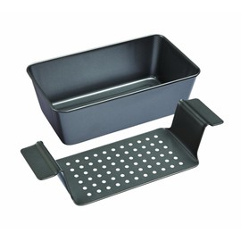 Chicago Metallic Non-Stick 2-Piece Healthy Meatloaf Set, Grey