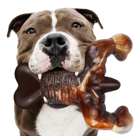 Dog Chew Toys for Aggressive Chewers Almost Indestructible Dog Toys,Bacon Flavor,Tough Dog Bone Toys for Medium/Large Breed Dogs,Best Chew Toys to Keep Them Busy