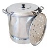 VAP2000 1 Olla Vaporera Tamalera 50 Litros Con Tapa Y