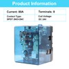TWTADE/JQX-62F-2Z Coil Voltage DC 24V 80A DPDT Electronmagnetic Relay,High Power