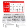 Faankiton Pack of 750 Grub Screws Set, M2.5 M3 M4