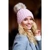 ELIMELI® Winter Hat Women's Hat with Fur Bobble Fleece Lining