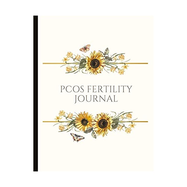 PCOS Fertility Journal: Beautiful Journal With Cycle Tracking Inc. Temperature,