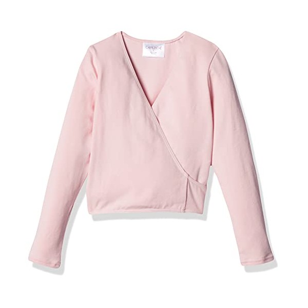 Capezio Big Girls' Classics Wrap Top, Pink, Medium