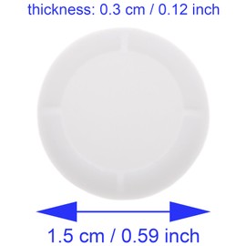 LBTODH 4-Pack White Silicone Joystick Caps for Nintendo Switch