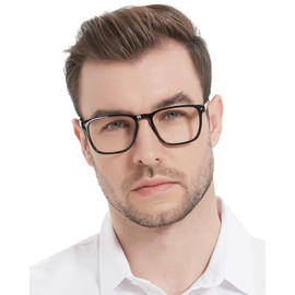 MARE AZZURO Large Reading Glasses 1.25+ Men Designer Big Readers 1.0 1.25 1.5 1.75 2.0 2.25 2.5 2.75 3.0 3.5 4.0 5.0 6.0 (Black, 1.25)