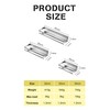 Rustproof Metal Storage Floating Shelf Wall Mounted Rectangular Shelf Bedroom,