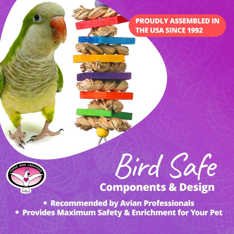 Super Bird Creations SB1095 - Seagrass Wafers Bird Toy for